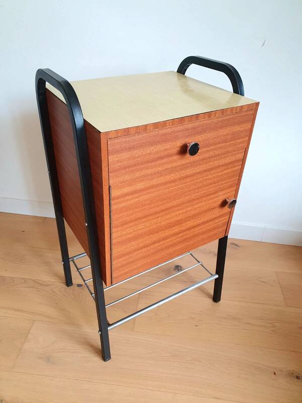 Side table, vintage bedside table