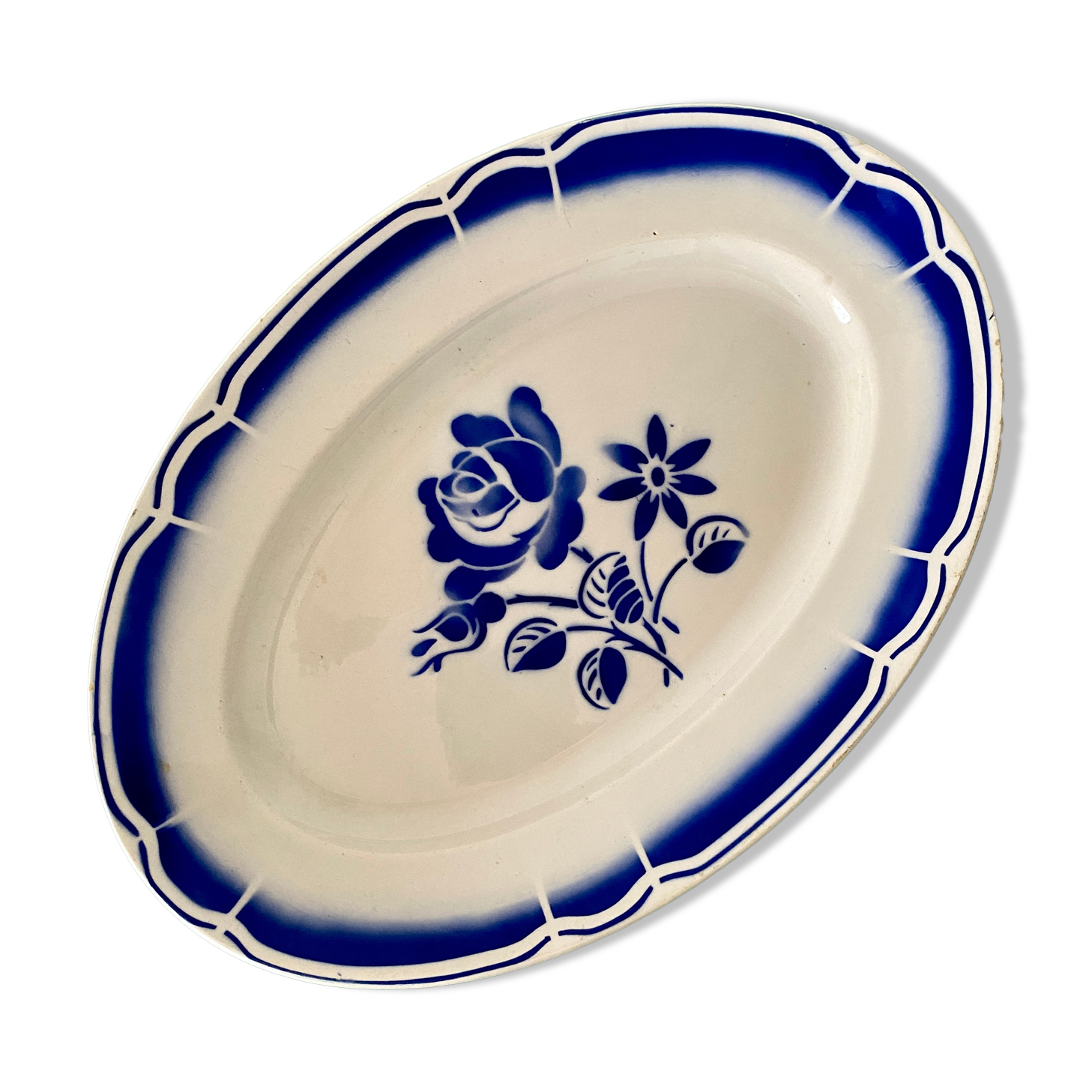 Delight vintage pattern blue flowers