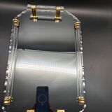 Beveled mirrored tray, Art Deco 1940, Saint-Gobain France