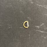 Large organic narcissus mirror - black