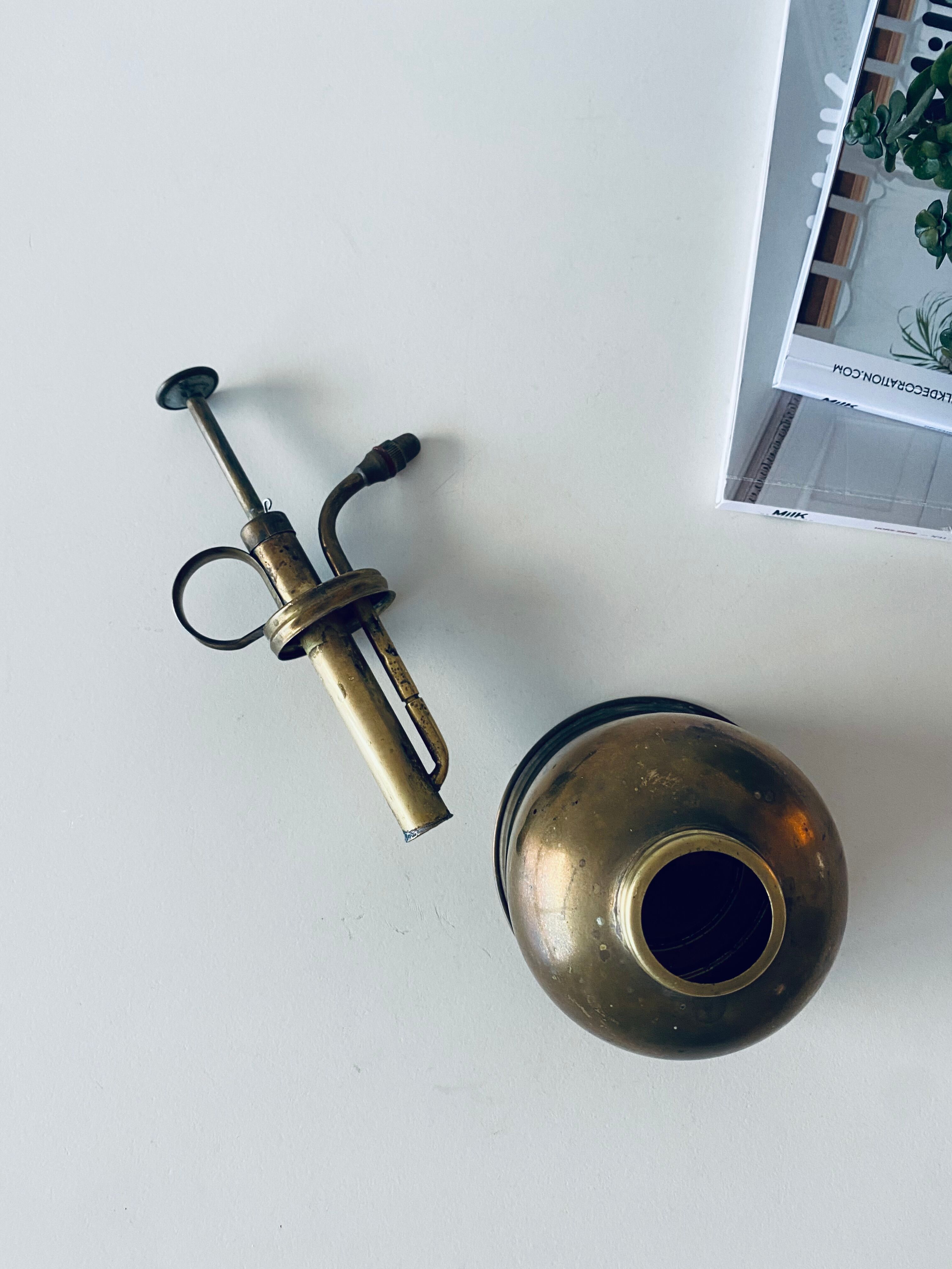 Old brass mist for indoor plants