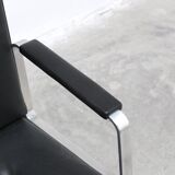 Executive leather armchair by Egon Eiermann for Wilde + Spieth, 1960s