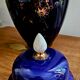 Vase bleu cobalt et or