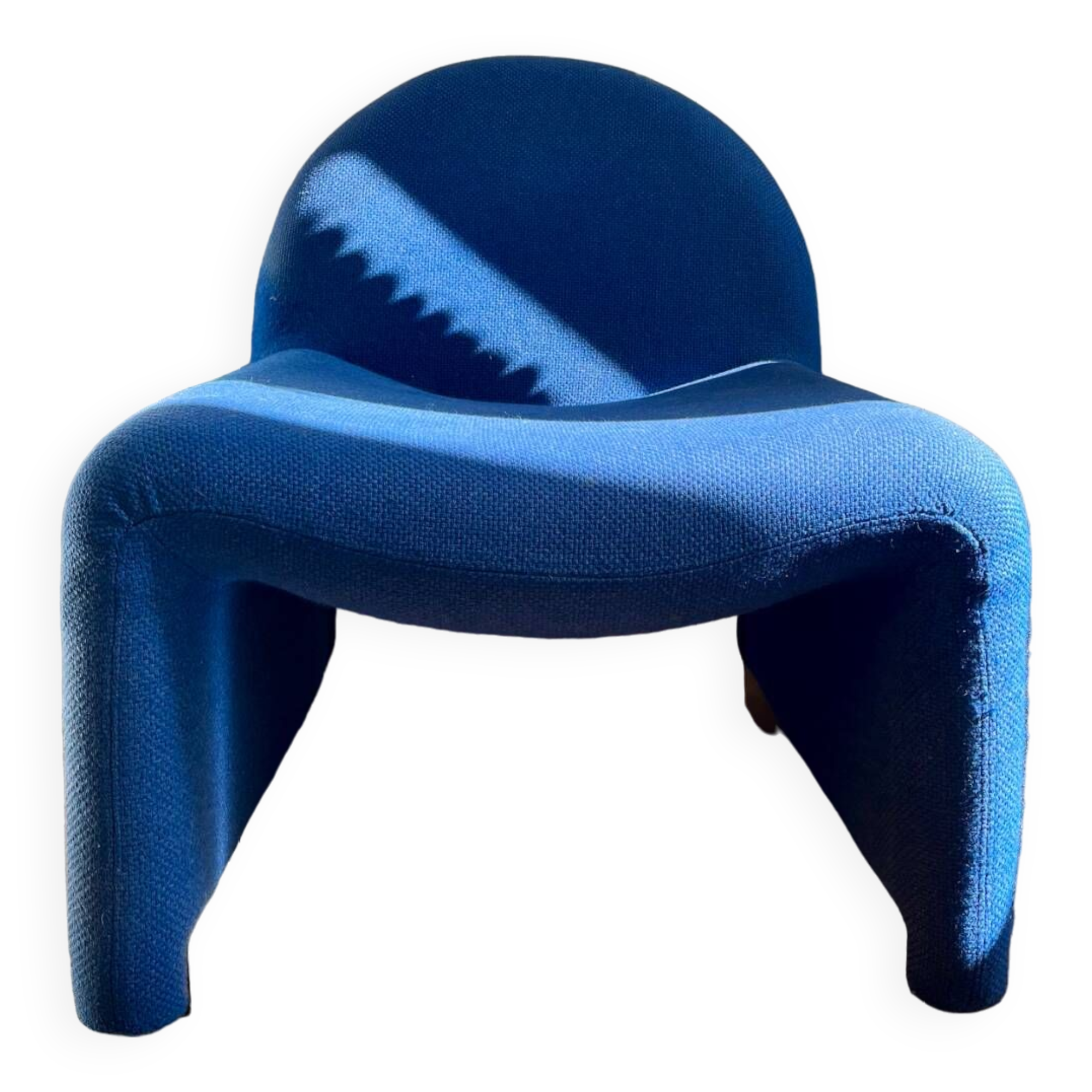 Vintage 70s wool fireside chair