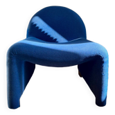 Vintage 70s wool fireside chair