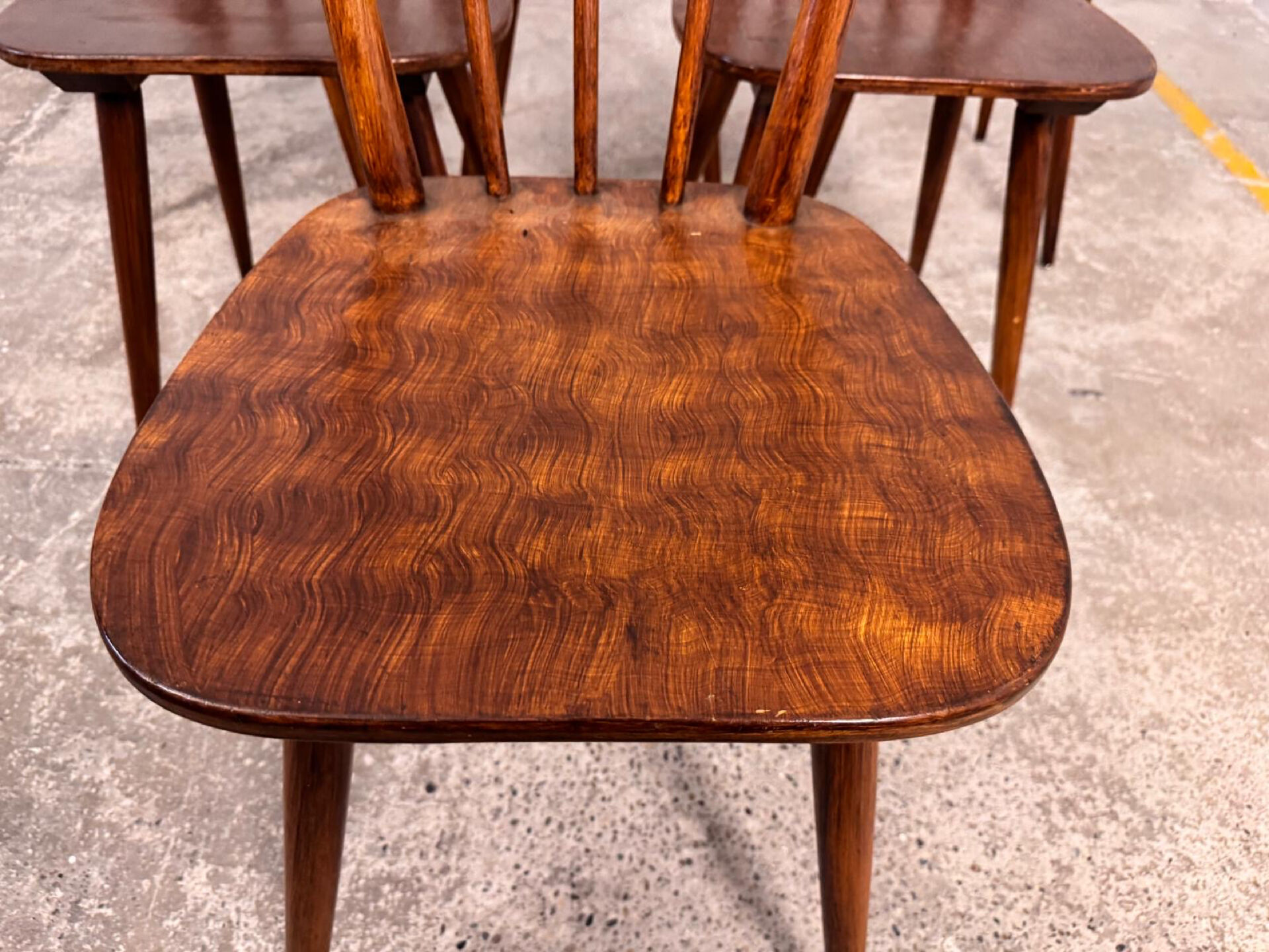 Set of 6 Fanett bistro chairs from the 1960s.