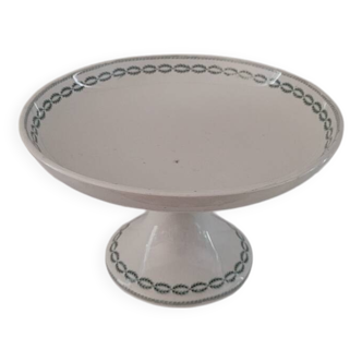 Sarreguemines iron earth compote dish