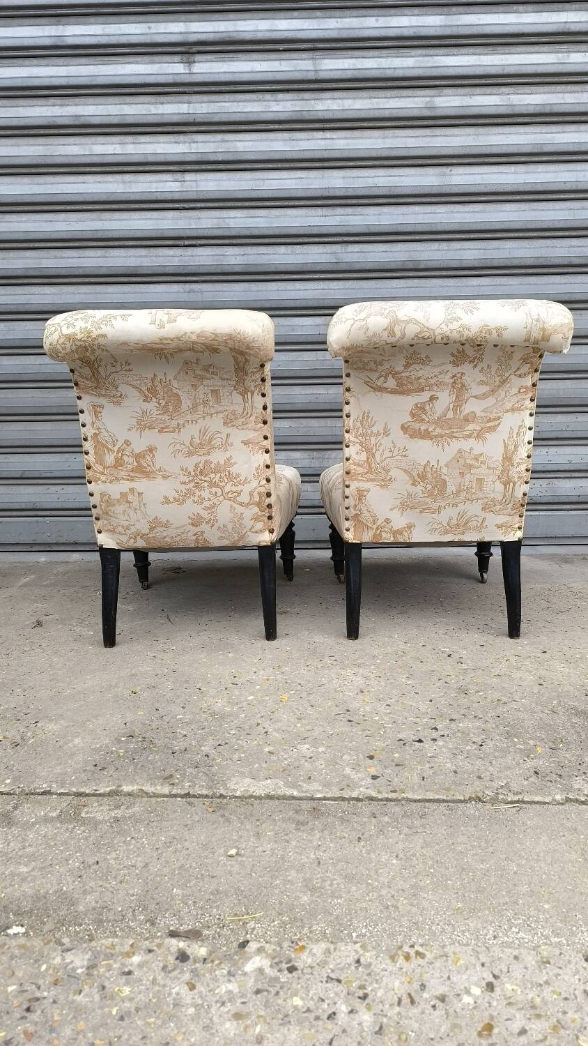 Pair of 1950s cocktail armchairs