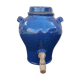 Vinaigrier en grès émaillé bleu 3 L H 26 cm