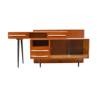 Ensemble modulaire de bureau et de commode M.Pozar des années 1960, Tchécoslovaquie