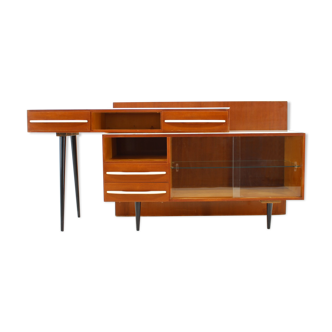 1960s M.Pozar Modular Set of Desk and Chest of Drawers,Czechoslovakia
