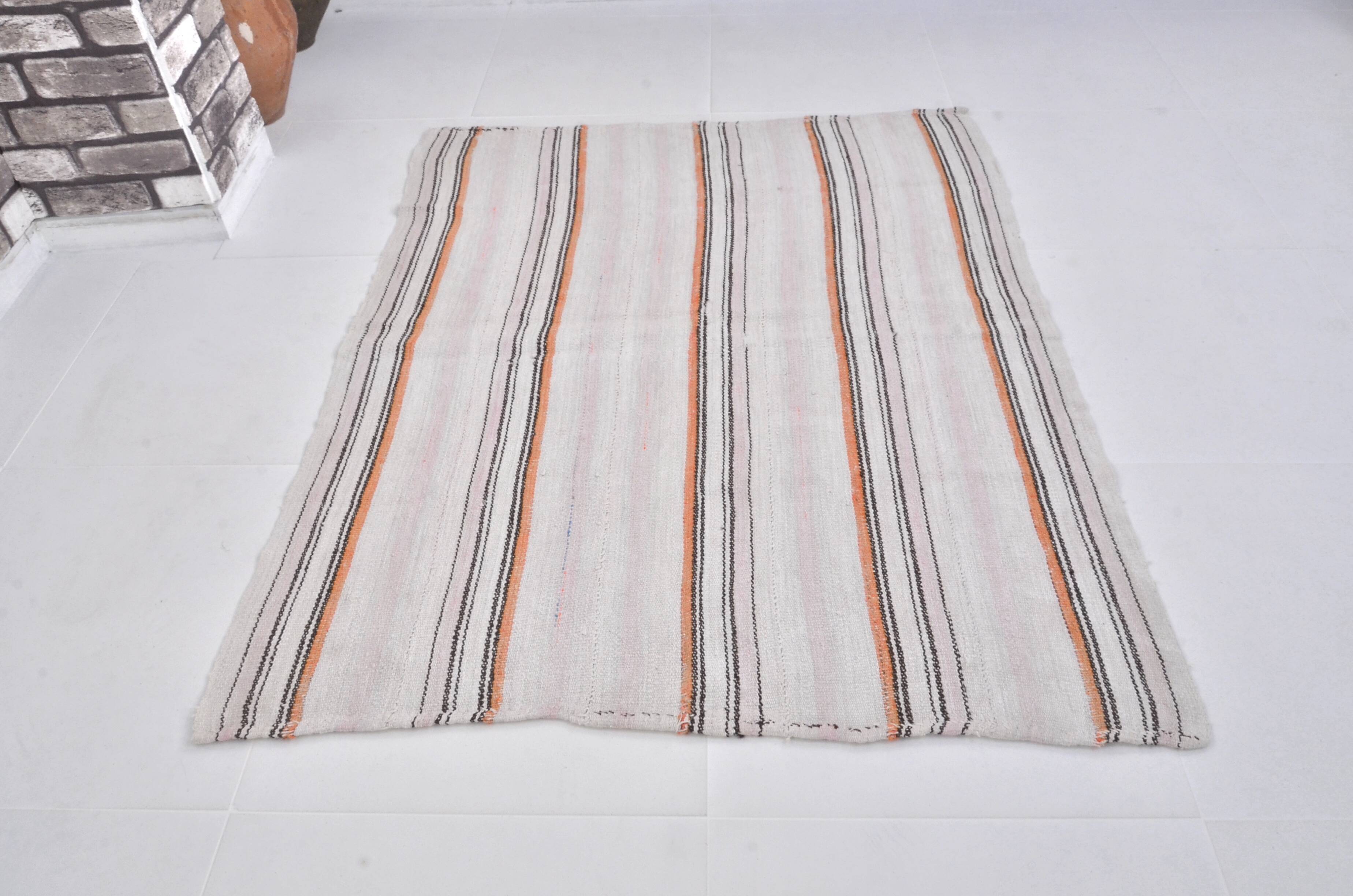 Stripe Anatolian Oushak Kilim Rug sku 3660
