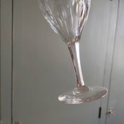 10 white wine / port glasses cut crystal val saint-lambert nestor service height 12.5 cm