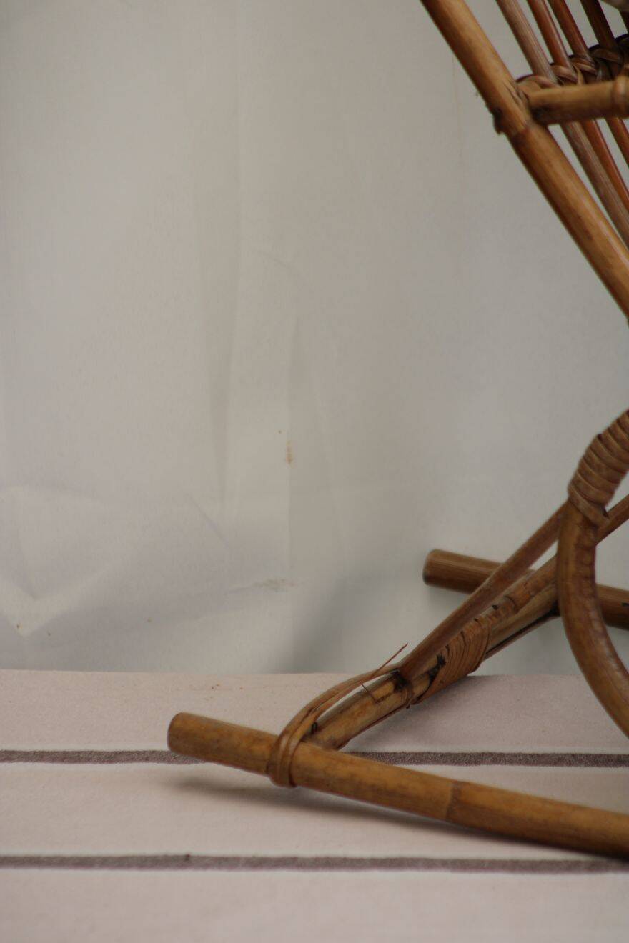 Chaise enfant en rotin