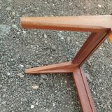 Vintage Scandinavian-style wooden coffee table.