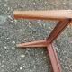 Vintage Scandinavian-style wooden coffee table.