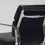 CHARLES EAMES "SOFT PAD EA 208" LEATHER ARMCHAIR, 1960s
