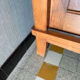 Design wardrobe by René Gabriel in solid wood circa 1945.