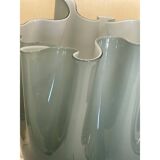 Lampe de table contemporaine en verre de style Murano vert laiteux