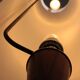 Vintage teak floor lamp with fabric shade from Parker Knoll, 1960s
