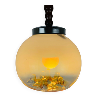 Mazzega murano glass hanging lamp