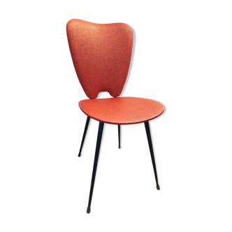 Chaise en skaï rouge, années 60