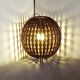 Vintage wicker pendant light
