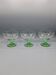 Set de 3 coupes à glace vintage Arc France à pied vert