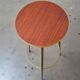 Retro bar gold and Brown and his stool