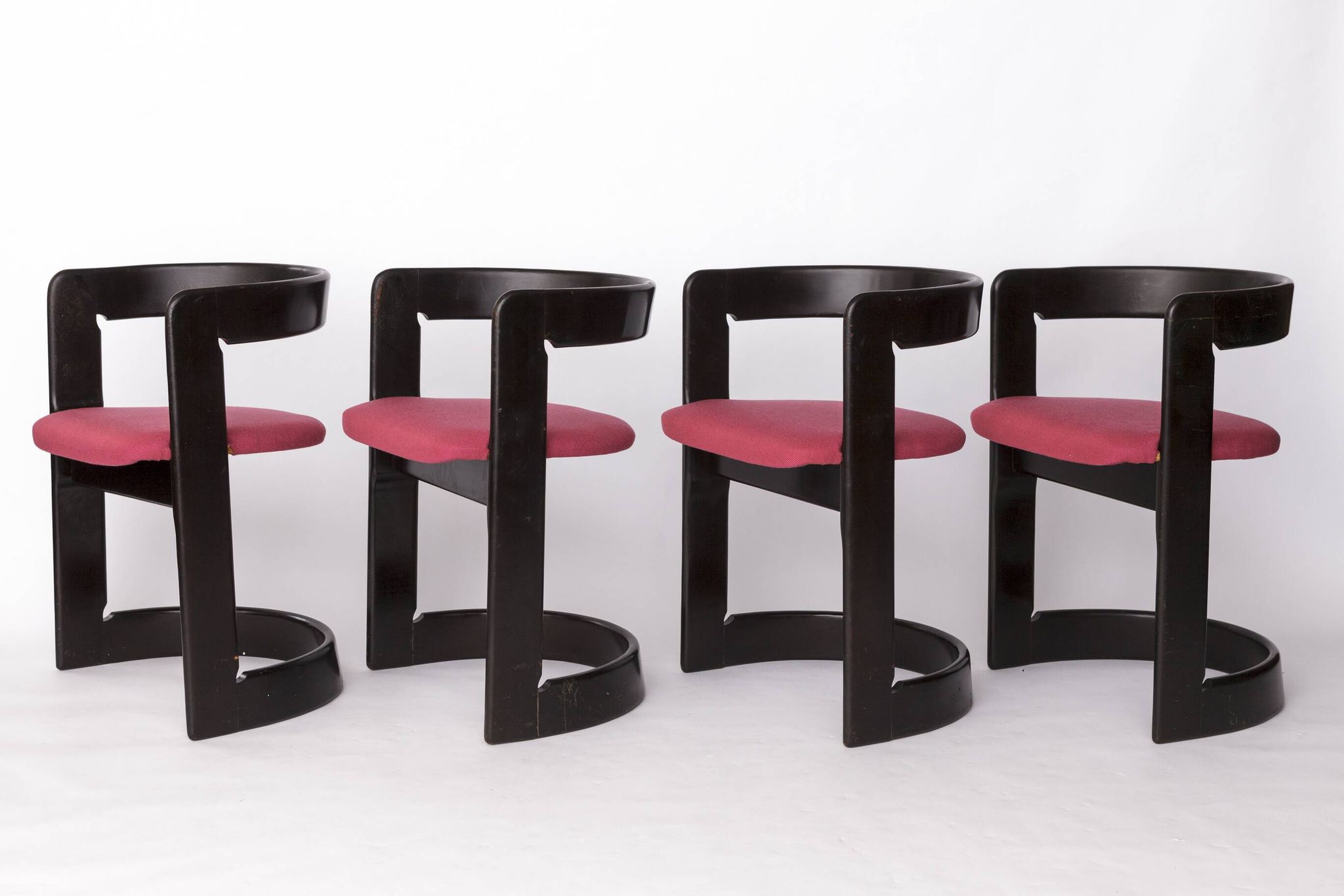 Set of 4 Rare 1950s Dining Chairs | German Vintage Mid-Century Modern