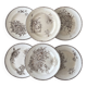 6 dessert plates iron earth sepia Grand Dépôt Earthenware