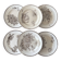 6 dessert plates iron earth sepia Grand Dépôt Earthenware