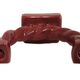 Twisted candle holder from the 1950s in ceramic.