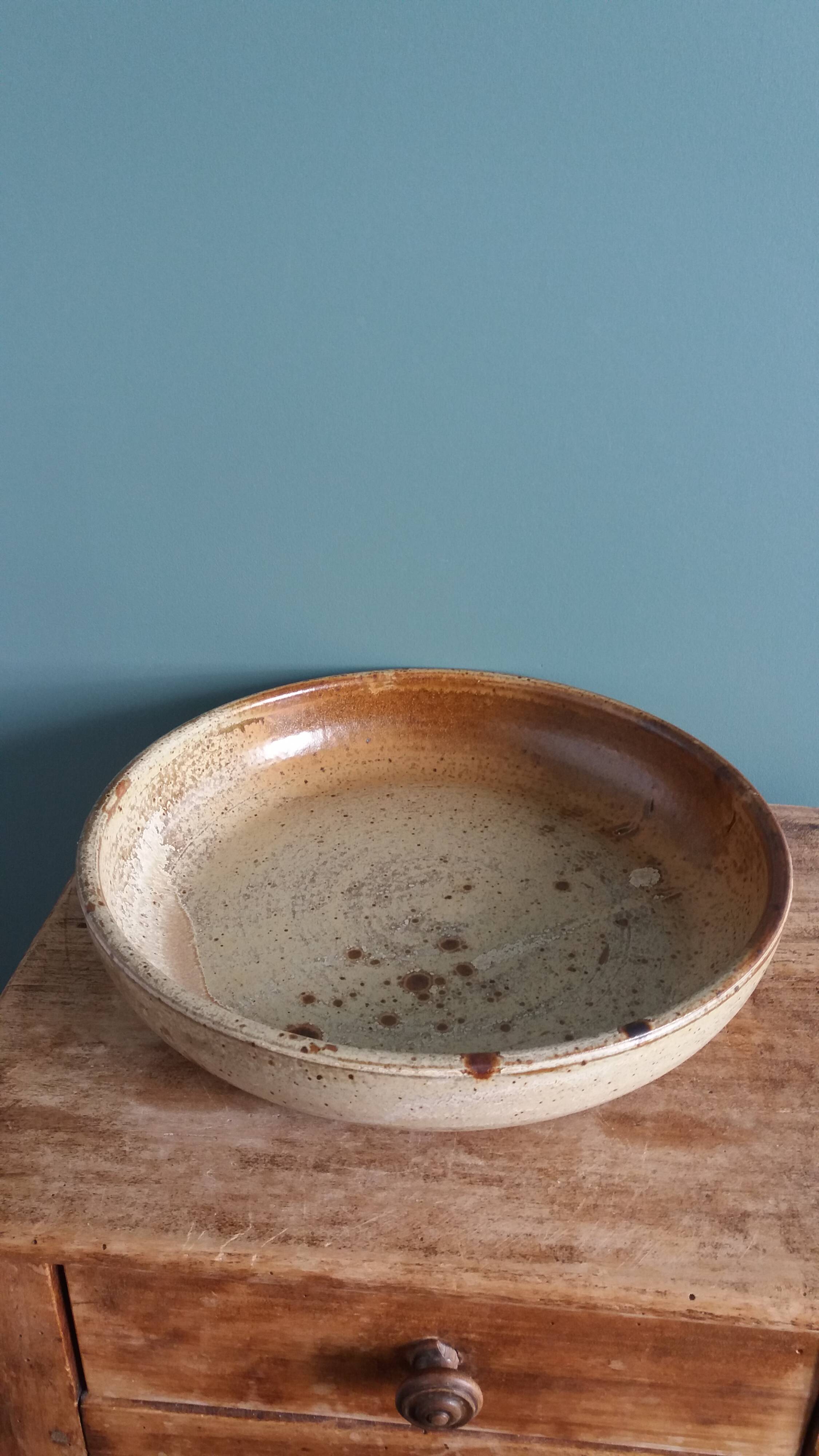 Earthenware salad bowl from Puisaye, Jean-Pierre Prud’homme