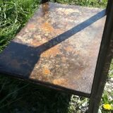 Old workbench, tolix shelf