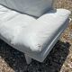 Danish Komfort white leather sofa