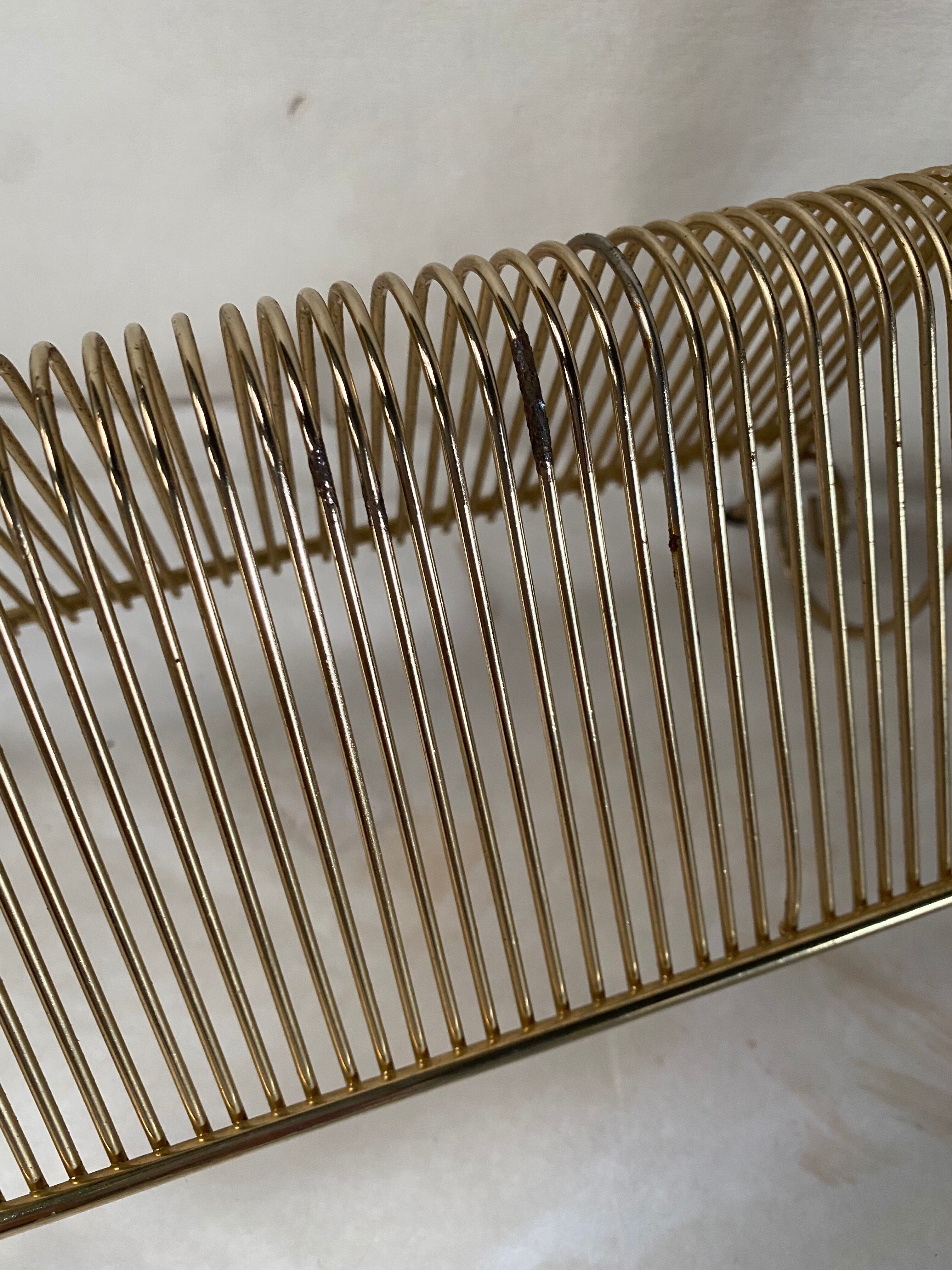 Vintage brass disc range