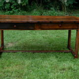 Table de ferme ancienne  fin 19e chêne massif