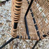 Raoul Guys vintage wicker magazine holder