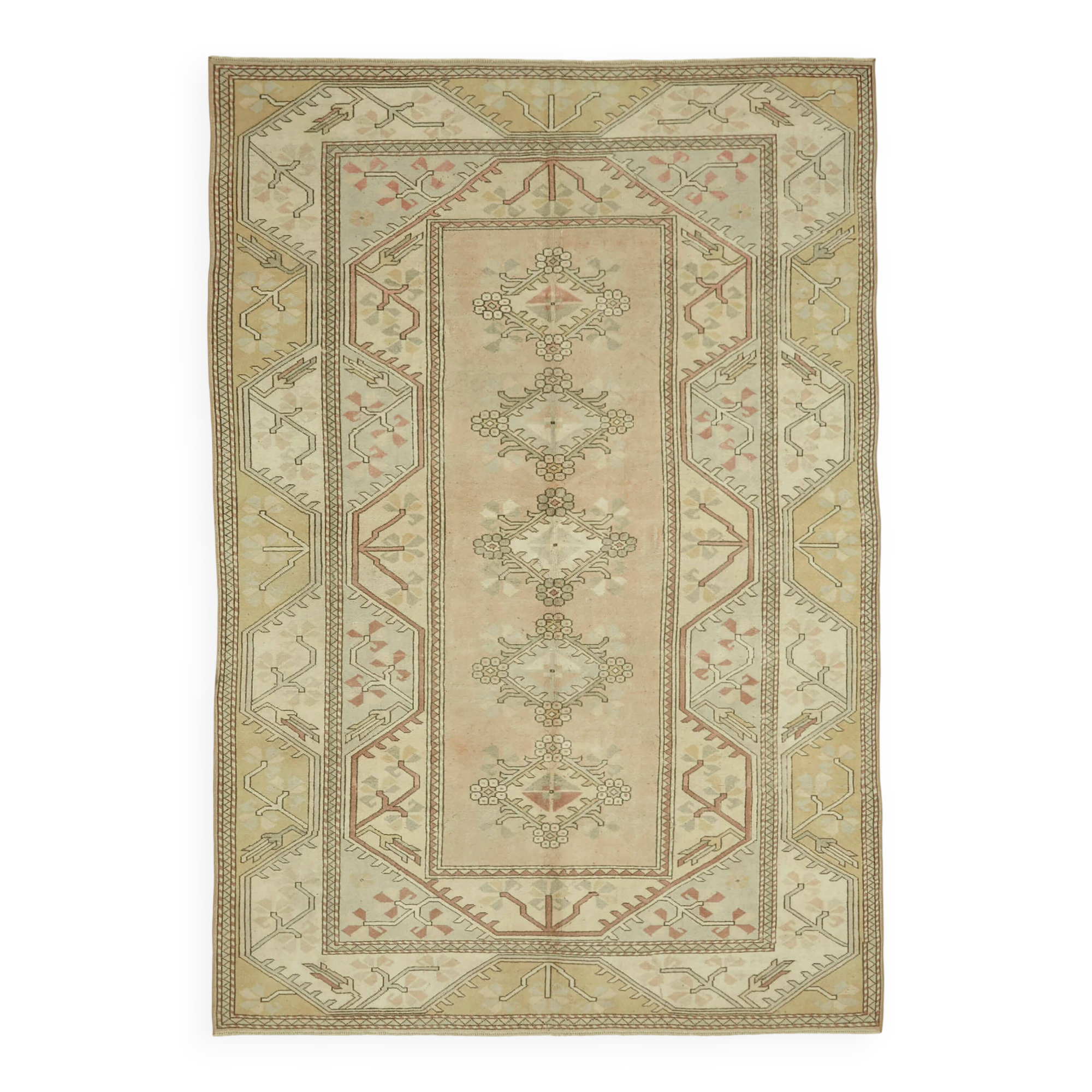 Turkish Vintage Anatolian Rug 191 cm x 289 cm