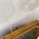 Octagonal Wall Mirror with Vintage Molded Gilded Wood Frame