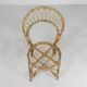 Chaise en bambou, chaise de table de salle à manger, années 1950