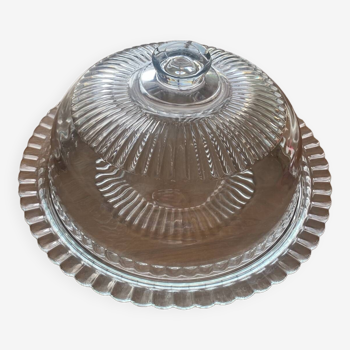Tray with cheese or dessert bell arcoroc