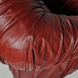 "Bordeaux 'Piumino' canapé by De Pas, D'Urbino and Lomazzi for Dall'Oca, 1970"