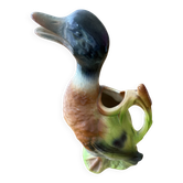 Pichet canard en barbotine