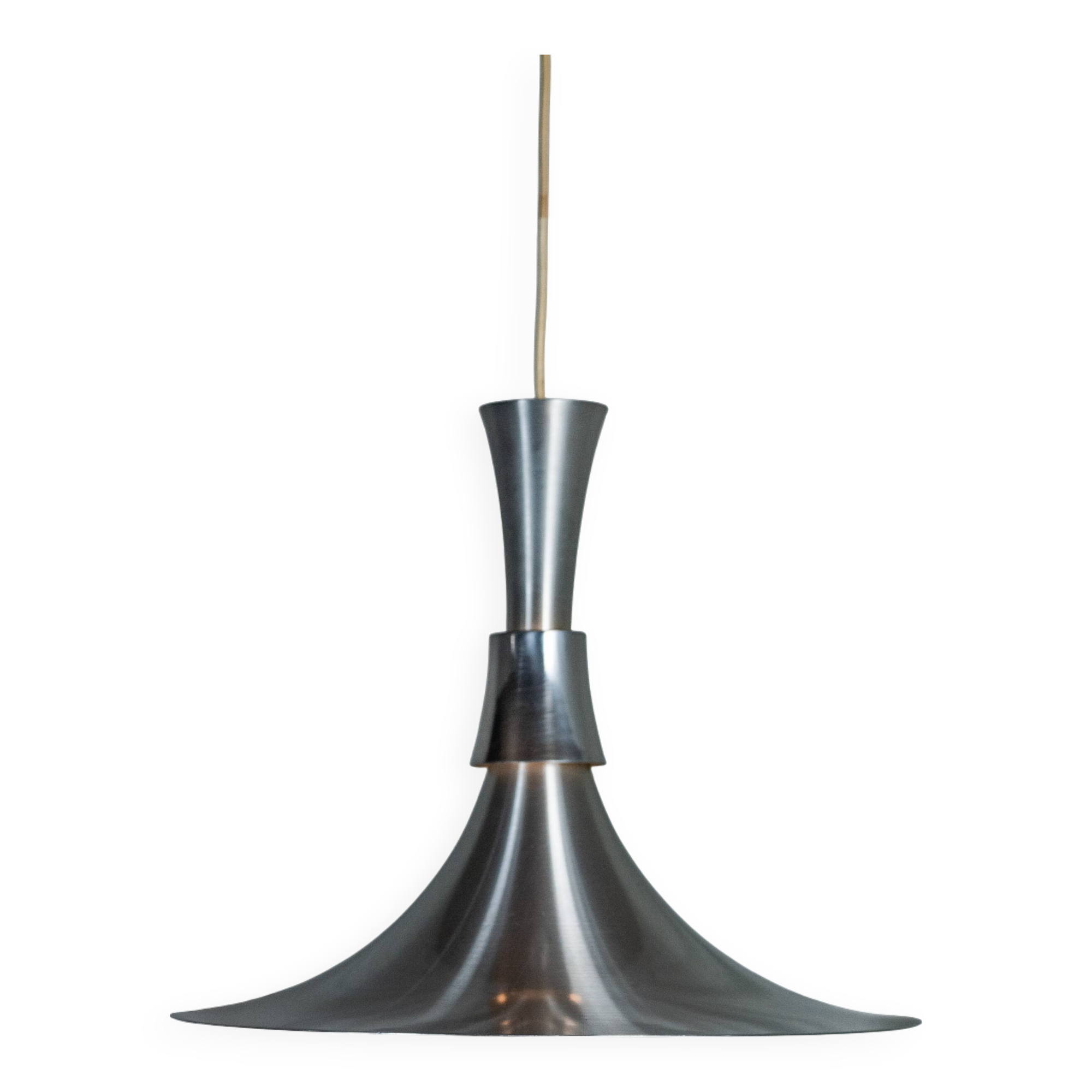 Aluminum pendant light by Ben Nordsted for Lyskaer Belysning, Denmark, 197