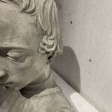Sculpted plaster cast Bust of a young man 20th century
