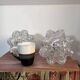 Pair of wall sconces in glass flower shape