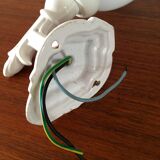 Metal and glass wall lamp