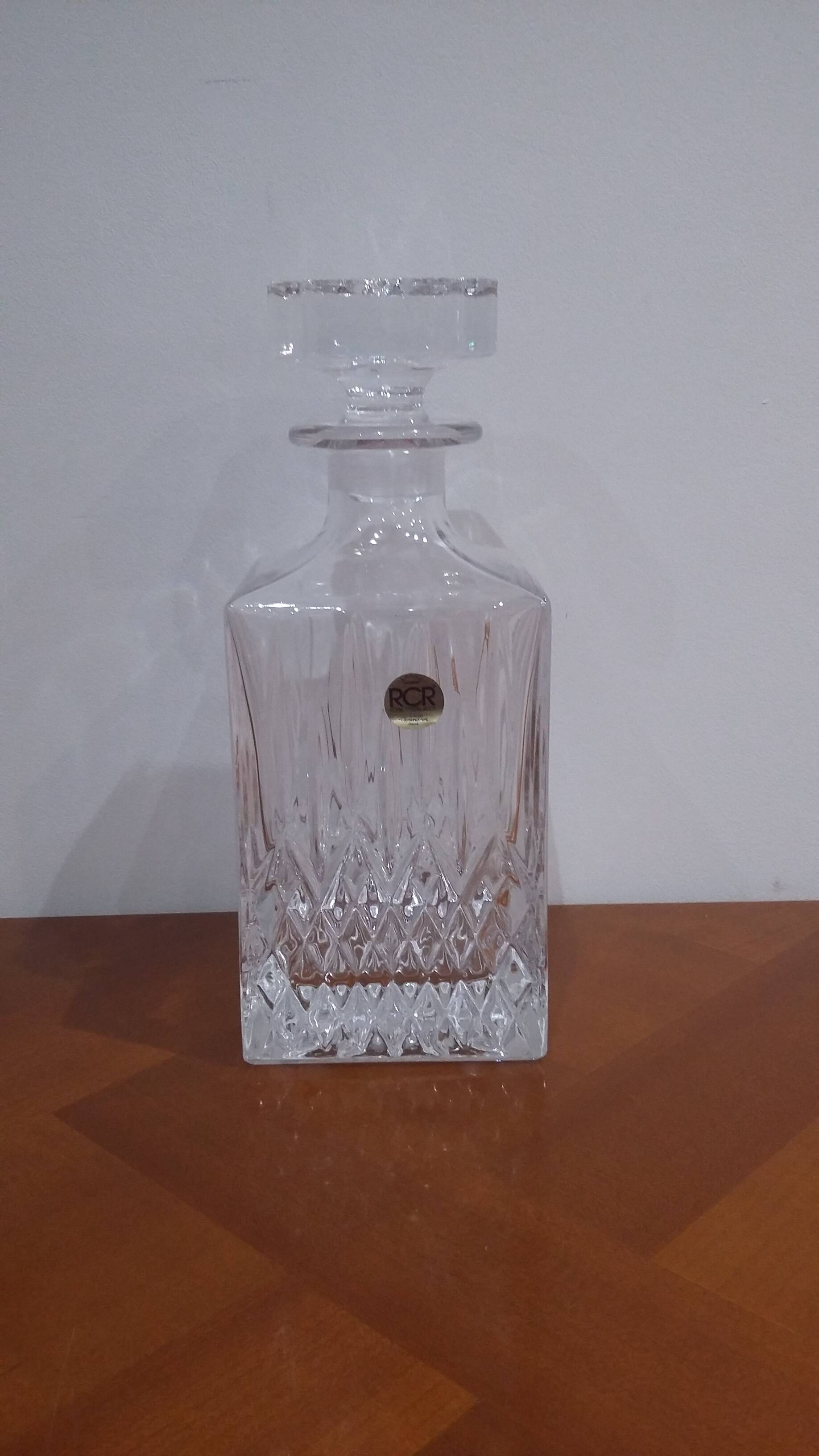 Royal cristal rock crystal whiskey decanter